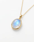 Moonstone Crystal Collar Charm – white background luxury